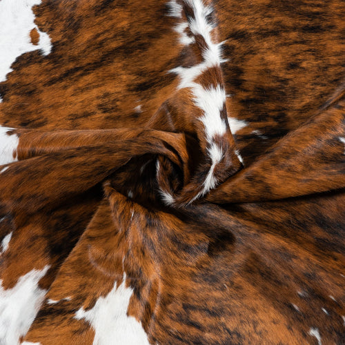 Tricolor Cowhide Rug Size 7'6" L x 6'8" W 1800
