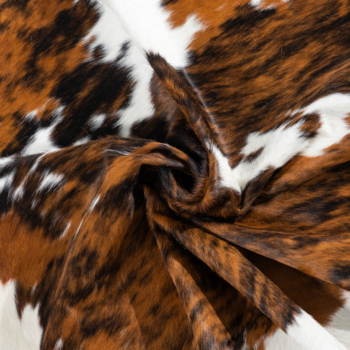 Tricolor Cowhide Rug Size 6'9" L x 6'6" W 1805