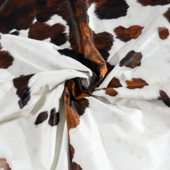Tricolor Cowhide Rug Size 7'2" L x 6'11" W 1809
