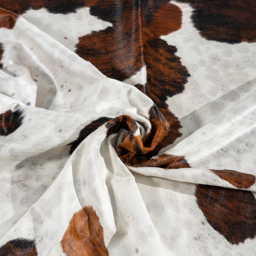 Tricolor Cowhide Rug Size 7'3" L x 6'5" W 1810