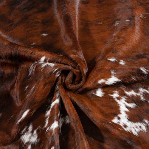 Tricolor Cowhide Rug Size 7'4" L x 6'6" W 1813