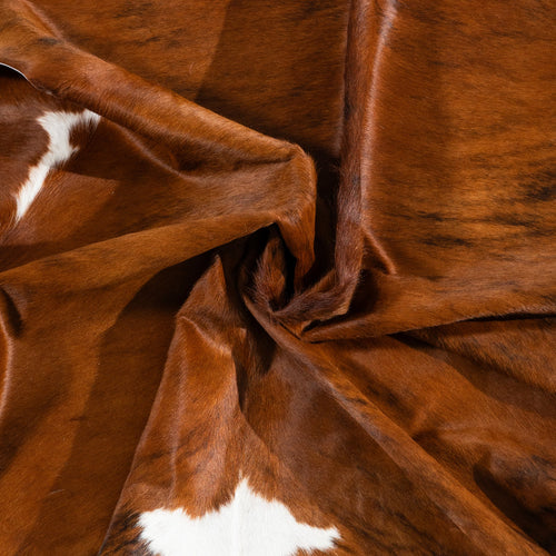 Tricolor Cowhide Rug Size 7'7" L x 6'6" W 1814