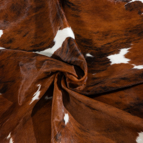 Tricolor Cowhide Rug Size 7'3" L x 6'3" W 1816
