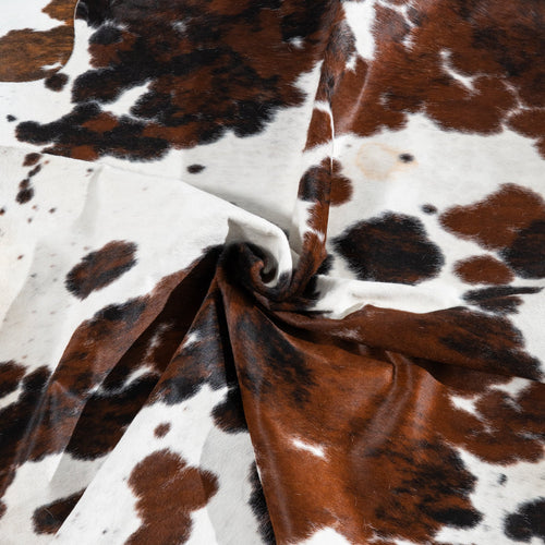 Tricolor Cowhide Rug Size 6'6" L x 6'4" W 1819
