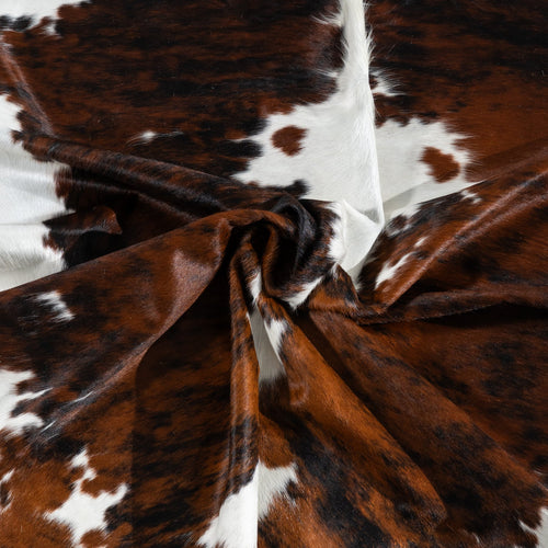 Tricolor Cowhide Rug Size 7'1" L x 6'4" W 1828