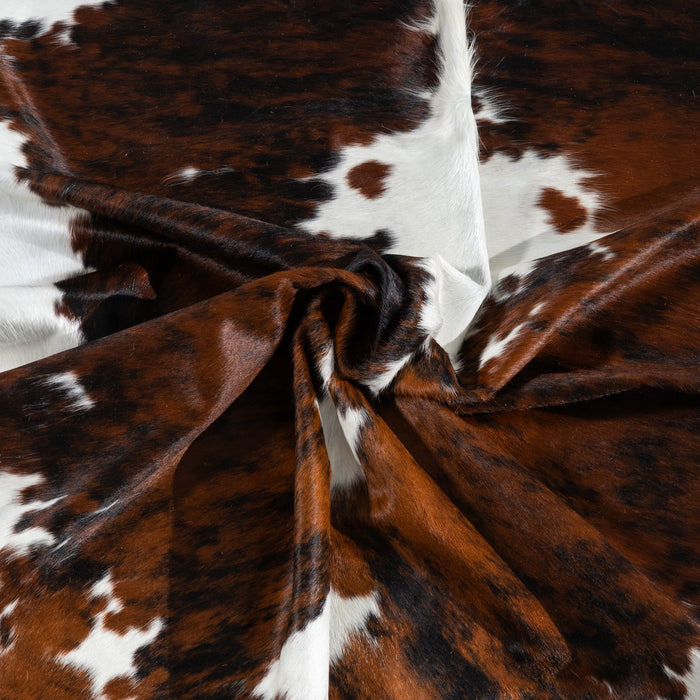 Tricolor Cowhide Rug Size 7'1" L x 6'4" W 1828