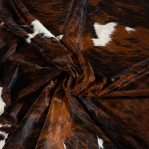 Tricolor Cowhide Rug Size 7'11" L x 7'4" W 1830
