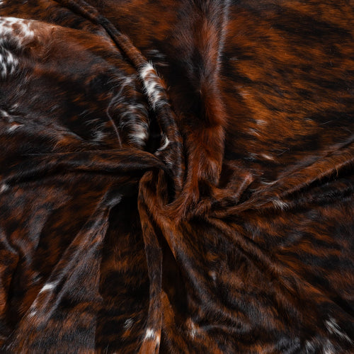 Tricolor Cowhide Rug Size 7'1" L x 6'10" W 1831