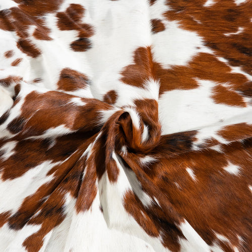 Tricolor Cowhide Rug Size 7'2" L x 6'7" W 1839