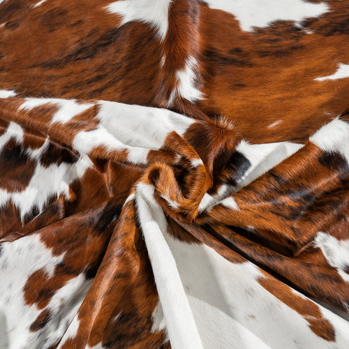 Tricolor Cowhide Rug Size 8'5" L x 7'11" W 1842