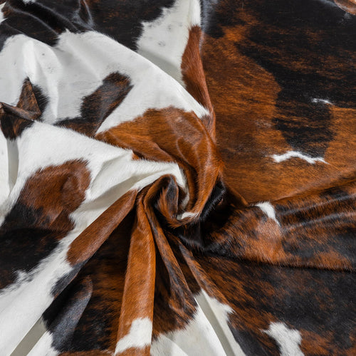 Tricolor Cowhide Rug Size 7'10" L x 7'4" W 1844