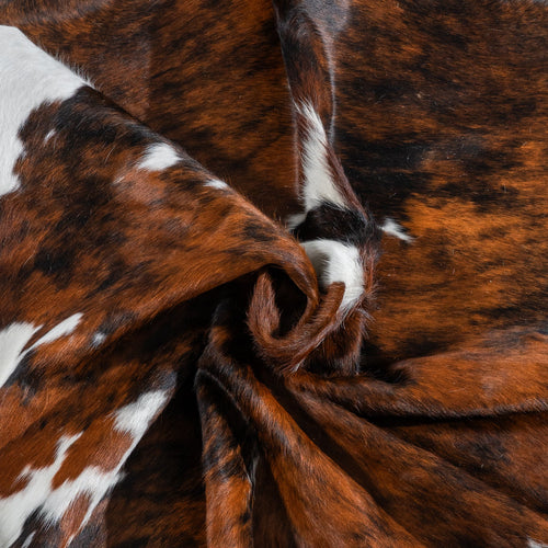 Tricolor Cowhide Rug Size 7'4" L x 6'7" W 1845