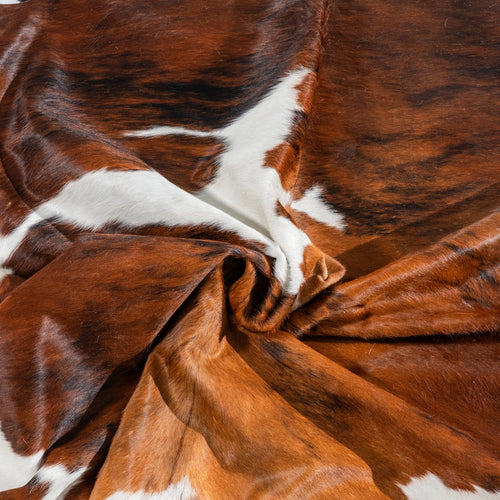 Tricolor Cowhide Rug Size 7'3" L x 6'11" W 1851
