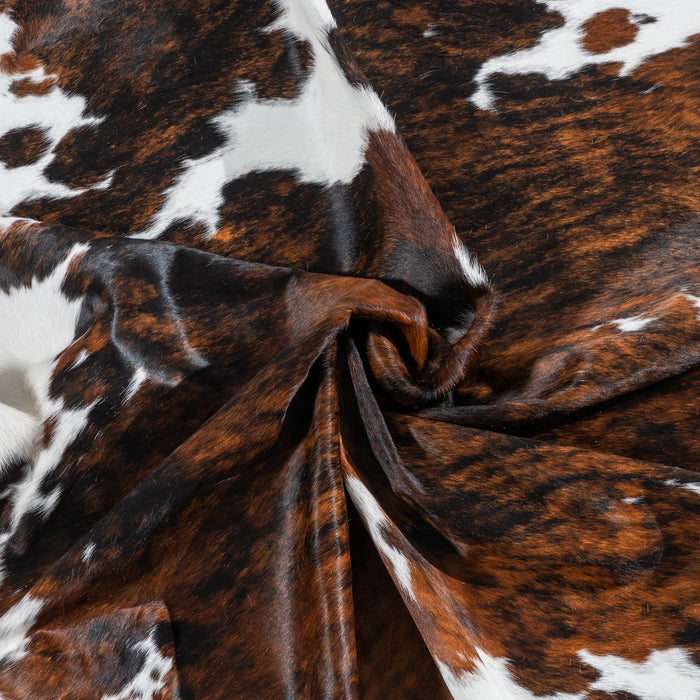 Tricolor Cowhide Rug Size 7'6" L x 6'9" W 1854