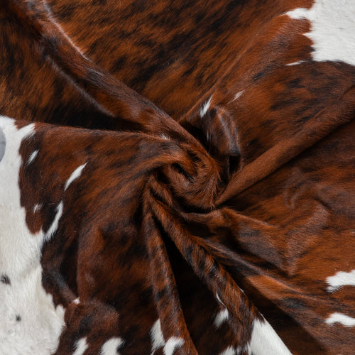 Tricolor Cowhide Rug Size 6'9" L x 6'5" W 1855
