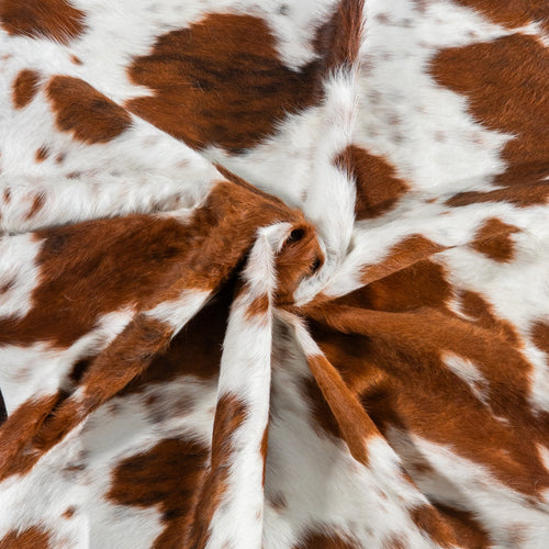 Tricolor Cowhide Rug Size 6'9" L x 5'10" W 1858