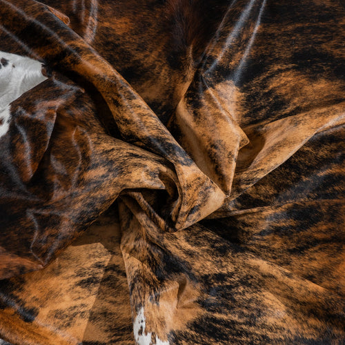 Tricolor Cowhide Rug Size 7'9" L x 6'10" W 1864