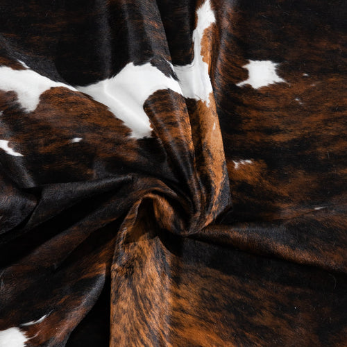 Tricolor Cowhide Rug Size 7'7" L x 7'1" W 1865