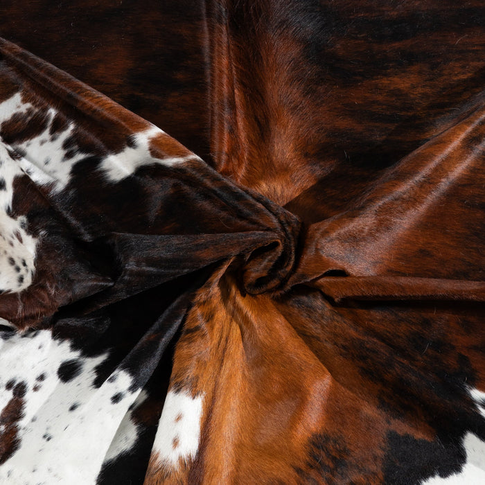 Tricolor Cowhide Rug Size 7'10" L x 6'8" W 1869