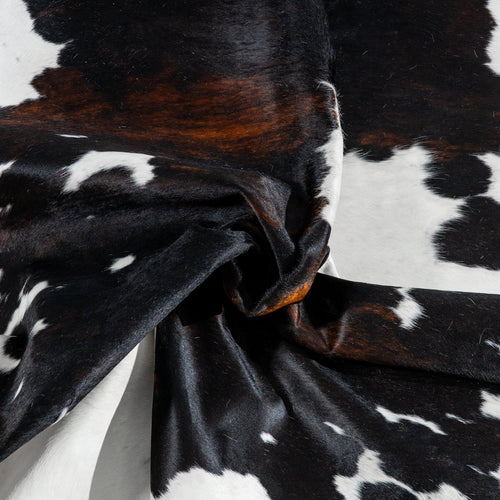 Tricolor Cowhide Rug Size 6'11" L x 6'8" W 1871