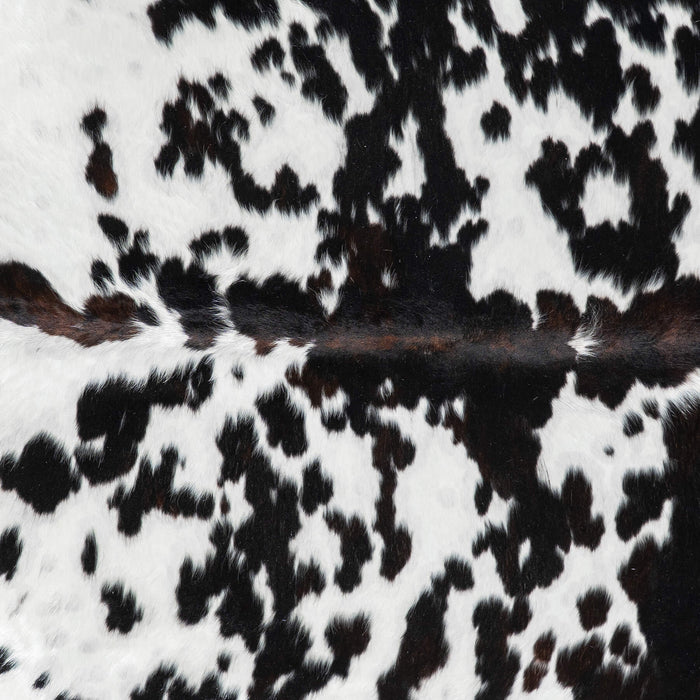 Brown and White Cowhide Rug Size 7'9" L x 6'7" W 1904