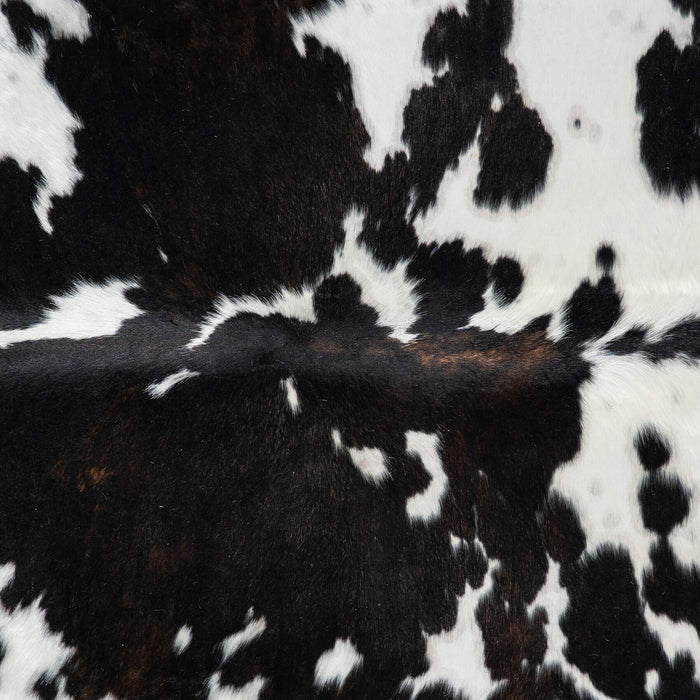 Dark Tricolor Cowhide Rug Size 7'2" L x 5'11" W 1906