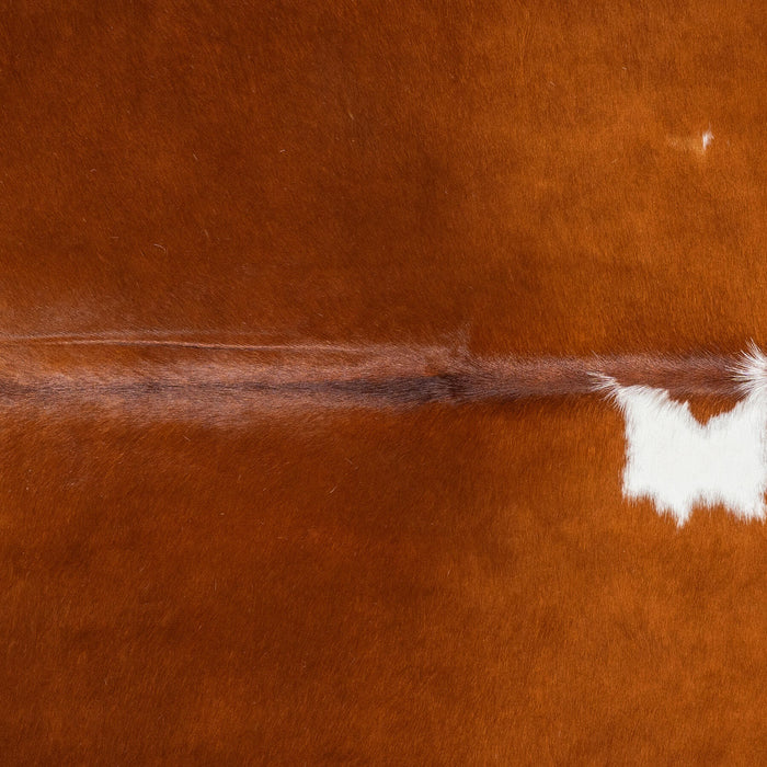 Brown and White Cowhide Rug Size 7'7" L x 5'9" W 1932