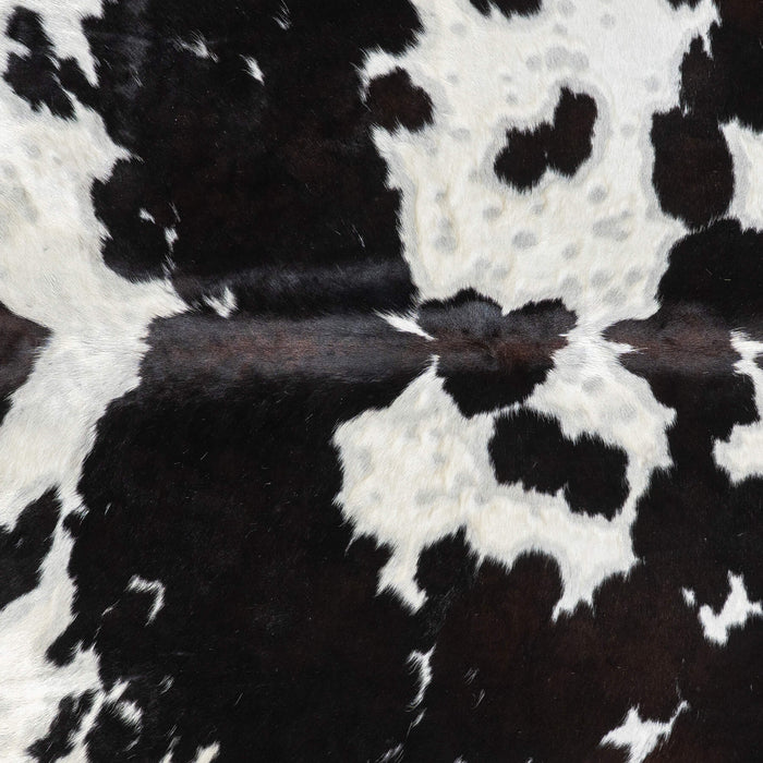 Dark Tricolor Cowhide Rug Size 7'8" L x 7'2" W 1941