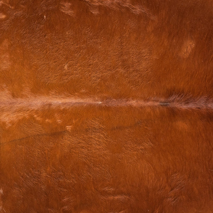 Brown and White Cowhide Rug Size 7'1" L x 6'7" W 1951