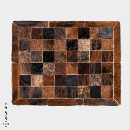 Cowhide Floor Mat Rug Size 3 x 2 Feet F-197