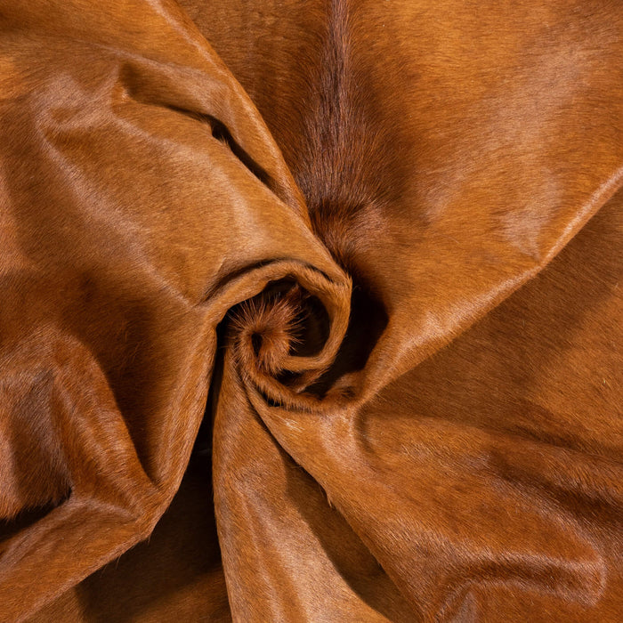 Brown and White Cowhide Rug Size 6'8" L x 4'8" W 1993