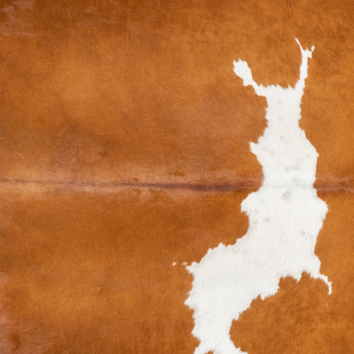 Brown and White Cowhide Rug Size 8'2" L x 6'2" W 1994