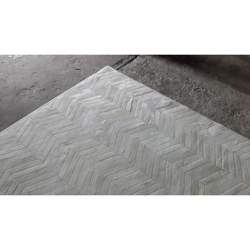 Chevron Cowhide Rug , Anti-Slip Backing | eCowhides