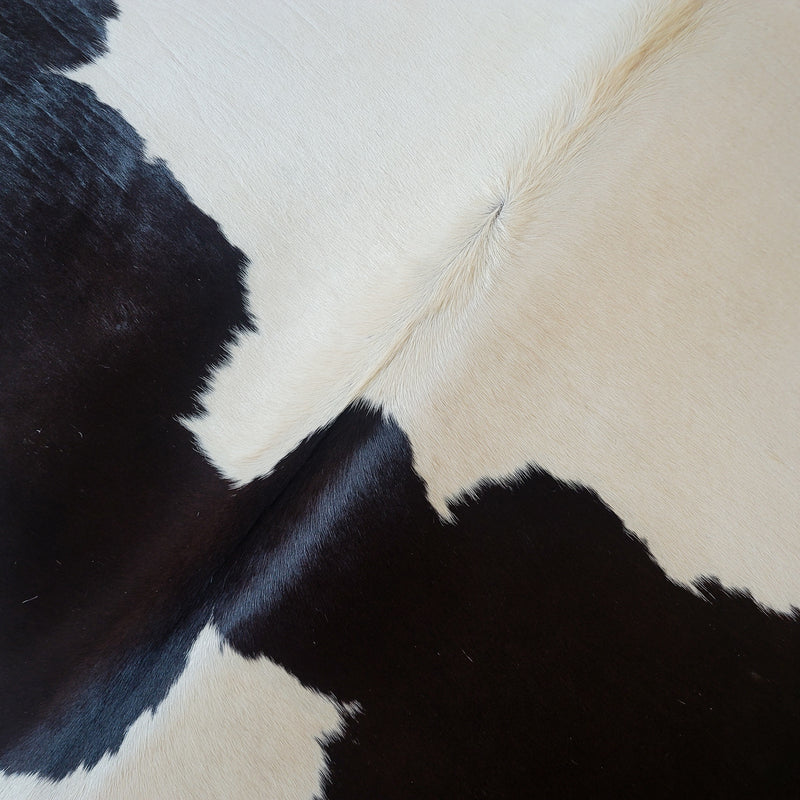 Natural Brazilian  Black And White Cowhide Rug Size Large 2501 , Stain Resistant Fur | eCowhides