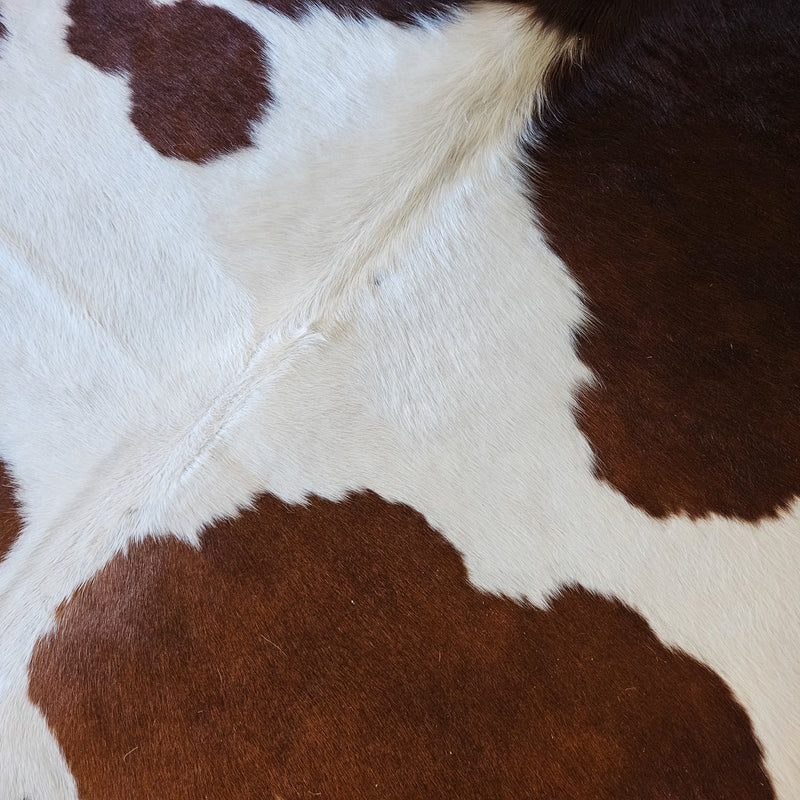 Natural Brown And White Cowhide Rug Size Large 3208 , Stain Resistant Fur | eCowhides