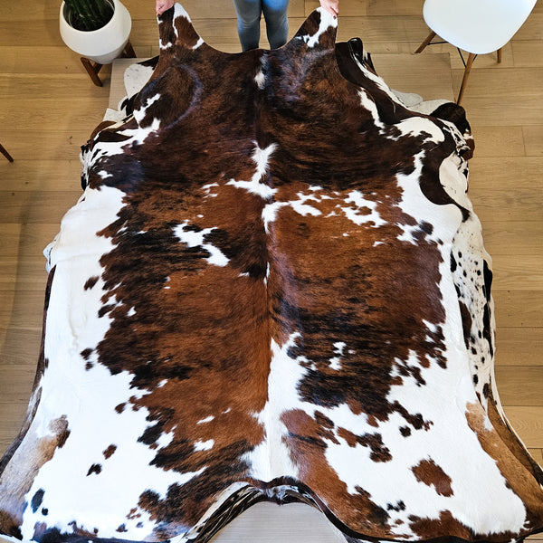 Tricolor Mix Cowhide Rug Size XL 3217