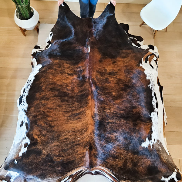 Brindle Cowhide Rug Size X Large 3807 , Stain Resistant Fur | eCowhides