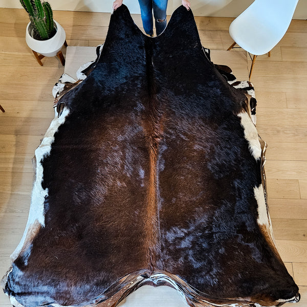 Brazilian Chocolate Cowhide Rug Size Xx Large 3977 , Stain Resistant Fur | eCowhides