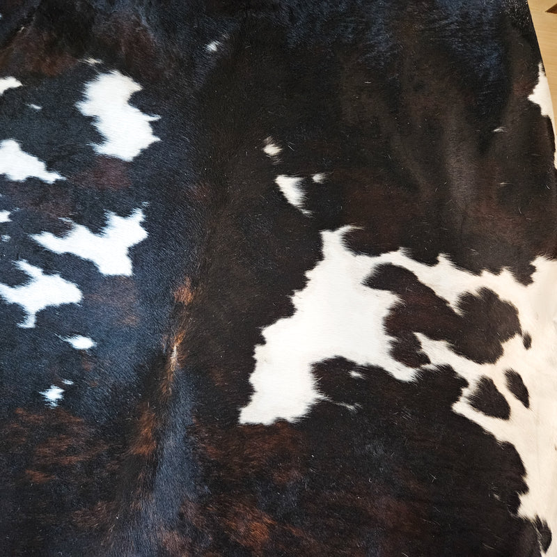 Dark Tricolor Cowhide Rug Size Xx Large 4059 , Stain Resistant Fur | eCowhides