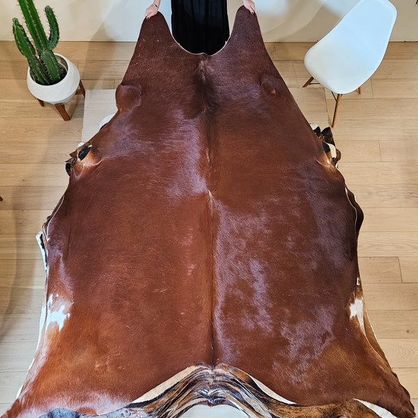 Brazilian Brown Cowhide Rug Size Xx Large 4140 , Stain Resistant Fur | eCowhides