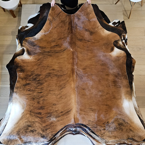 Brazilian Brindle Cowhide Rug Size Large 4230 , Stain Resistant Fur | eCowhides