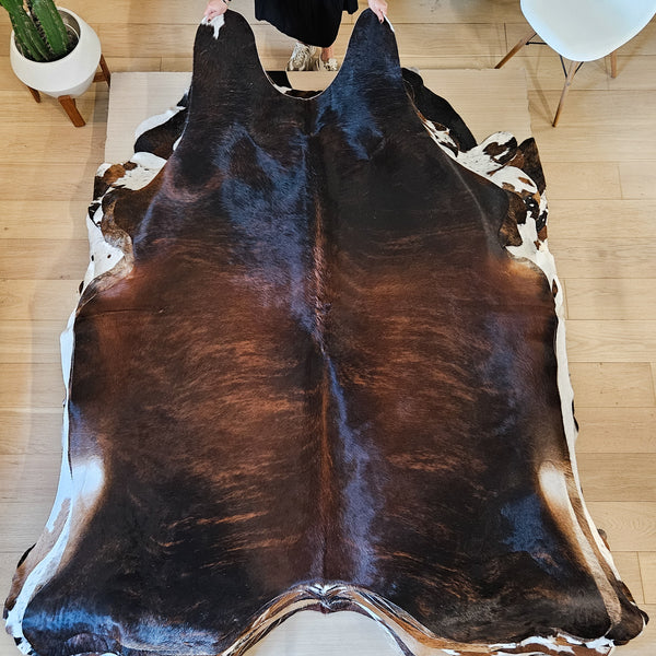 Brazilian Brindle Cowhide Rug Size Xx Large 4261 , Stain Resistant Fur | eCowhides