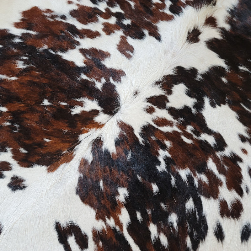 Natural Tricolor Cowhide Rug Size Large 3191 , Stain Resistant Fur | eCowhides