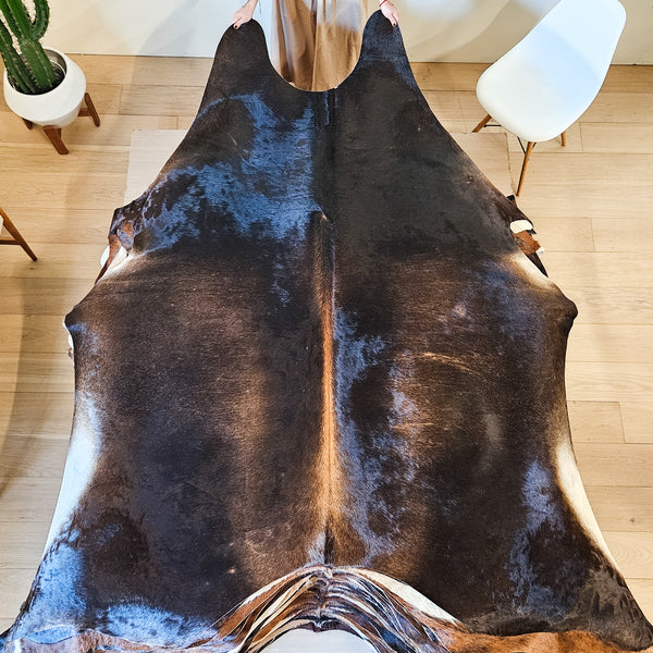 Brazilian Chocolate Cowhide Rug Size Xx Large 4359 , Stain Resistant Fur | eCowhides