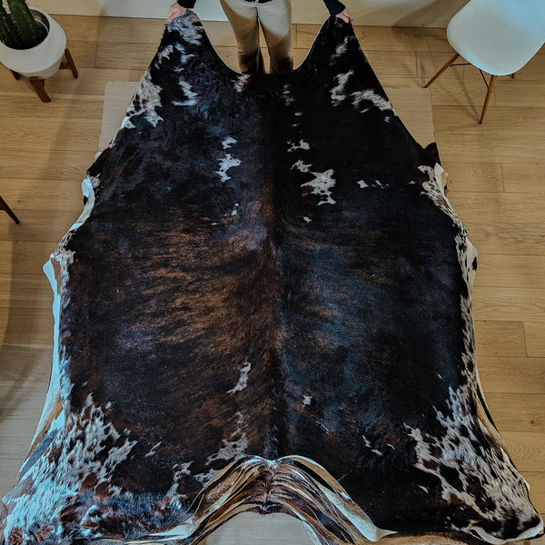 Tricolor Cowhide Rug Size Xx Large 4413 , Stain Resistant Fur | eCowhides