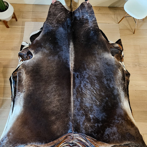 Brazilian Chocolate Cowhide Rug Size Xx Large 4493 , Stain Resistant Fur | eCowhides