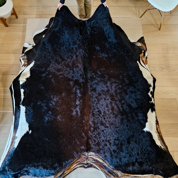 Brazilian Chocolate Cowhide Rug Size X Large 4497  | eCowhides