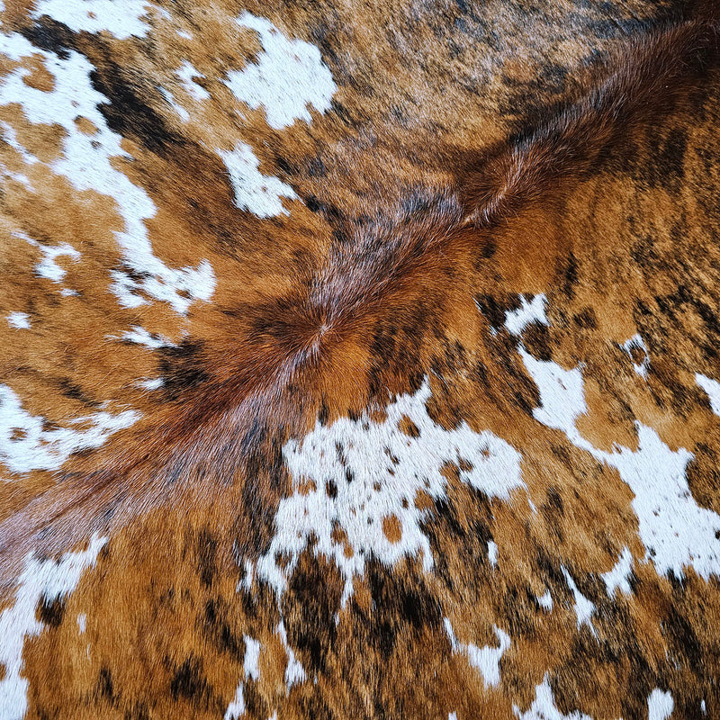 Tricolor Cowhide Rug Size 7'2" L x 7'4" W 7850