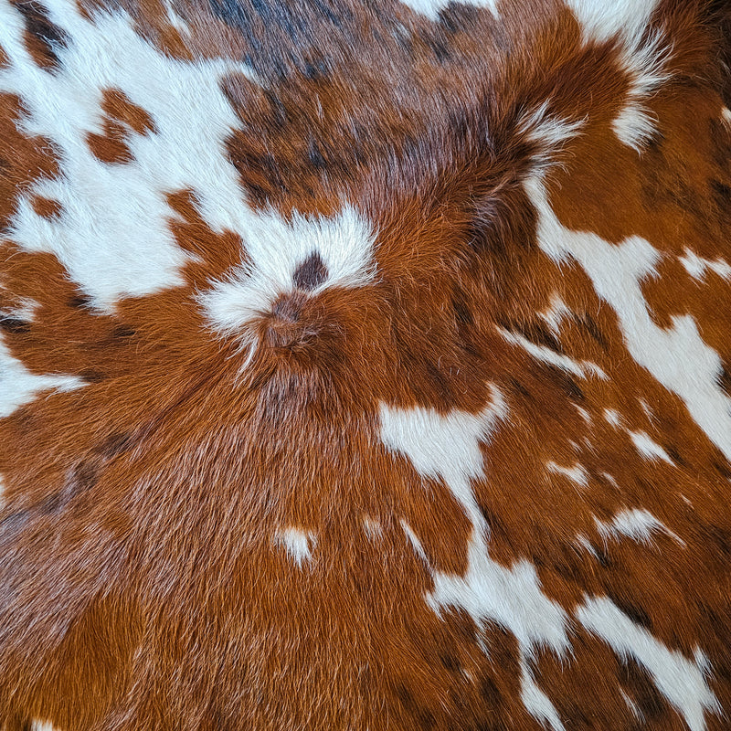 Tricolor Cowhide Rug Size 7'5" L x 6'9" W 7900