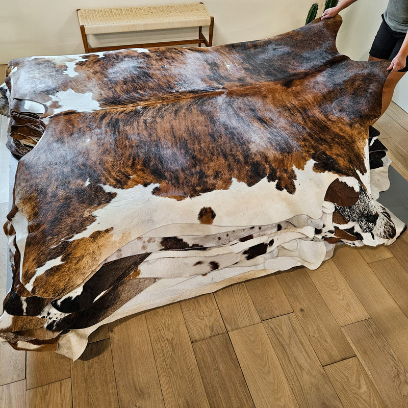 Brindle Cowhide Rug Size 8' L x 7'7" W 8627